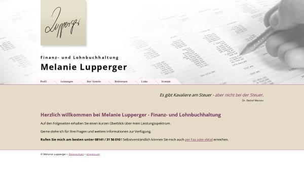 Vorschau von www.lupperger-bbh.de, Buchhaltungsservice Melanie Lupperger