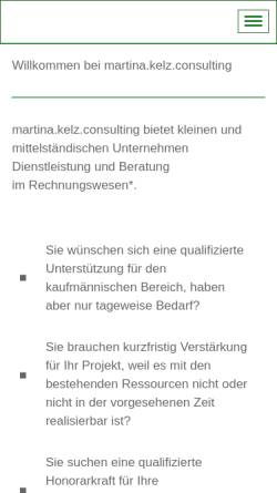 Vorschau der mobilen Webseite www.interim-buchhaltung-berlin.de, Martina Kelz Consulting