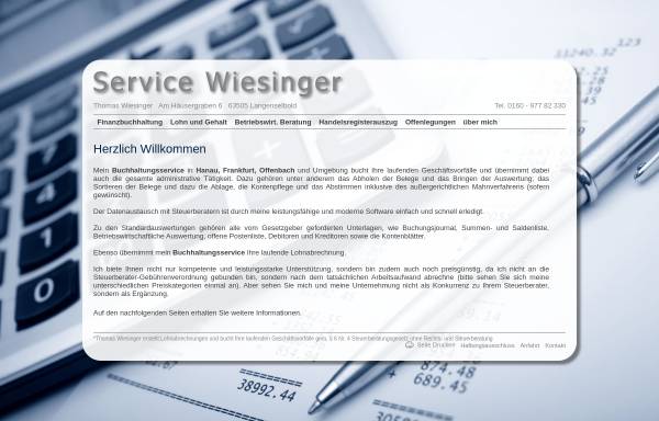Vorschau von www.servicewiesinger.de, Thomas Wiesinger