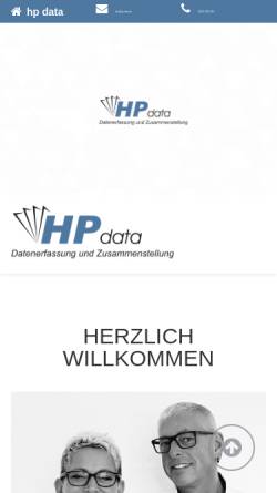 Vorschau der mobilen Webseite www.hp-data.de, HP Data, Inh. Heike Peters