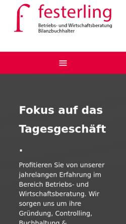Vorschau der mobilen Webseite fibu-festerling.de, Büro und Buchfürungsservice Dirk Festerling