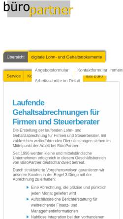 Vorschau der mobilen Webseite www.ipbp.de, BüroPartner I. Buch