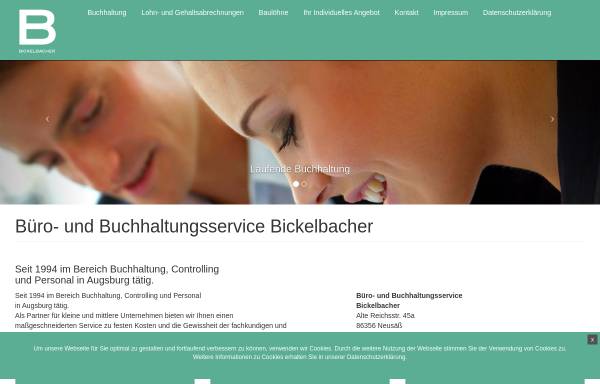 Vorschau von www.buchhaltung-bickelbacher.de, Büro- und Buchhaltungsservice Bickelbacher