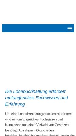 Vorschau der mobilen Webseite www.lohnhaus.de, Lohnhaus Rechenzentrum UG