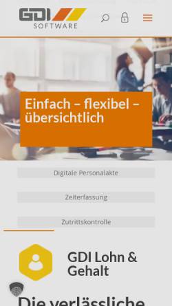 Vorschau der mobilen Webseite lohn-software.de, GDILine Lohn & Gehalt