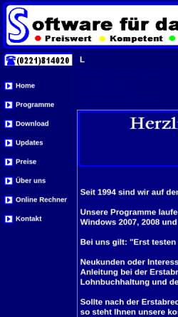 Vorschau der mobilen Webseite lohn-programm.de, Software für das Lohnbüro