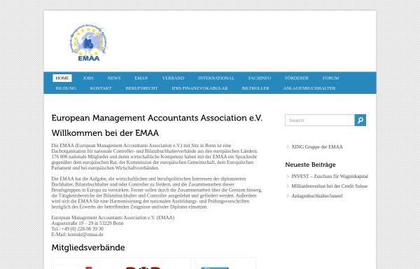 Vorschau von www.emaa.de, European Management Accountants Association e.V.