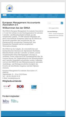 Vorschau der mobilen Webseite www.emaa.de, European Management Accountants Association e.V.