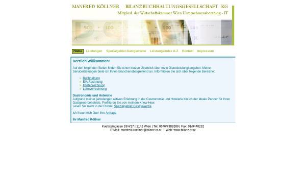 Vorschau von www.bilanz.or.at, Manfred Köllner Buchhaltungs & Bilanzierungs KEG