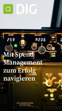 Vorschau der mobilen Webseite dig.at, DIG Digital-Information-Gateway GmbH