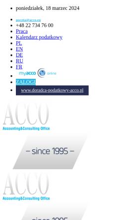 Vorschau der mobilen Webseite www.acco.eu, Acco Account & Consulting Office