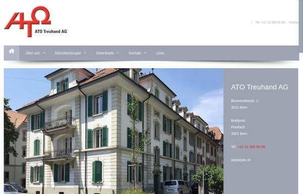 Vorschau von www.ato.ch, ATO Treuhand & Datenservice AG