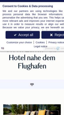 Vorschau der mobilen Webseite hotel-airport-zuerich.dorint.com, Gerhard Wirth
