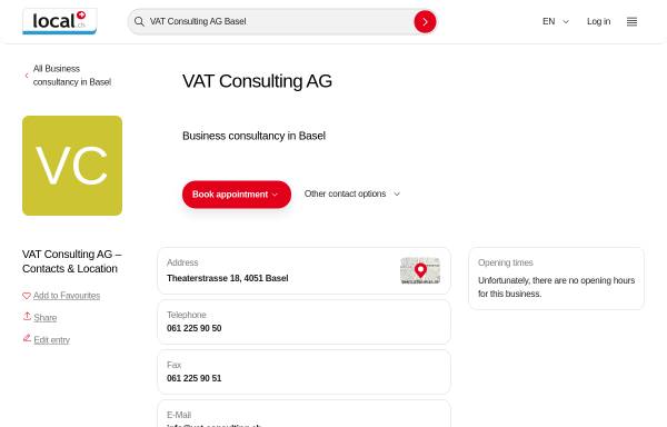 Vorschau von yellow.local.ch, VAT Consulting AG