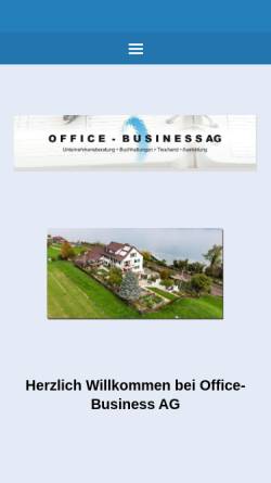 Vorschau der mobilen Webseite www.office-business.ch, Office-Business AG