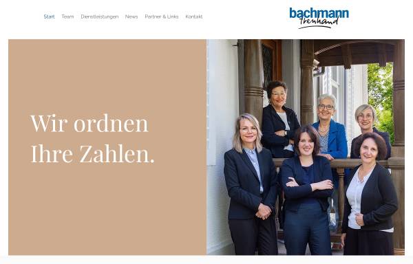 Vorschau von www.btreuhand.ch, Bachmann Treuhand