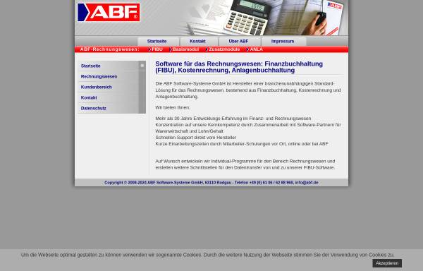 Vorschau von www.abf.de, ABF Software-Systeme GmbH