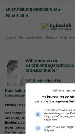 Vorschau der mobilen Webseite www.ms-buchhalter.de, Cyberlab GmbH