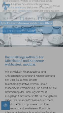 Vorschau der mobilen Webseite fimox-software.com, K und H Software GmbH & Co.KG