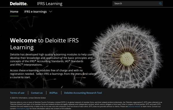 Vorschau von www.deloitteifrslearning.com, IAS/IFRS E-Learning