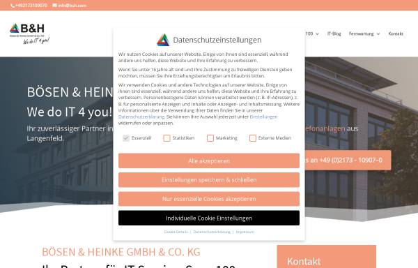 Vorschau von www.buh.com, Bösen und Heinke GmbH und Co. KG