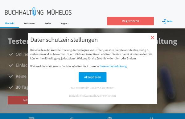 Vorschau von buchhaltung-muehelos.de, Arno Schäfer IT Services GmbH