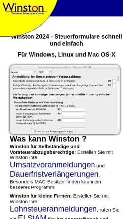 Vorschau der mobilen Webseite www.felfri.de, Winston - Windows Steuerdaten Online, Olaf Stüben