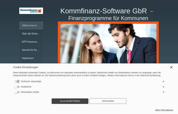 Vorschau von www.kommfinanz.de, Kommfinanz-Software GbR