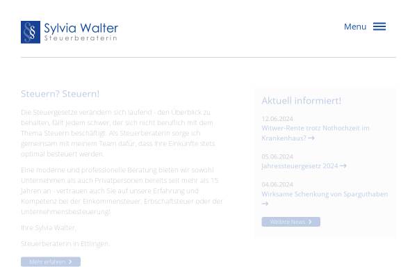 Vorschau von www.stb-walter.de, Sylvia Walter - Steuerberaterin