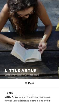 Vorschau der mobilen Webseite www.little-artur.de, Little Artur im Schreiberspace
