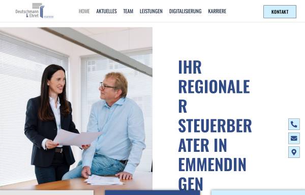 Vorschau von www.deutschmann-ehret.de, Steuerberater Deutschmann & Ehret