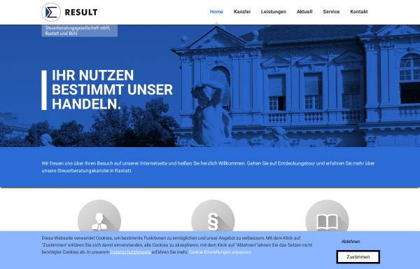 Vorschau von www.result-stbg.de, Result Steuerberatungsgesellschaft mbH