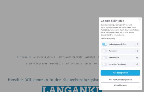 Vorschau von www.stb-langanki.de, Steuerkanzlei Wolfgang Langanki