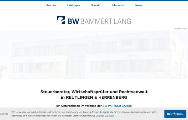 Vorschau von www.kanzlei-blp.de, Sozietät Bammert Lang Herrmann