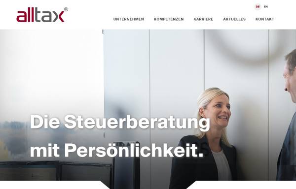 Vorschau von www.alltax.com, Alltax GmbH Wirtschaftsprüfungs- und Steuerberatungsgesellschaft