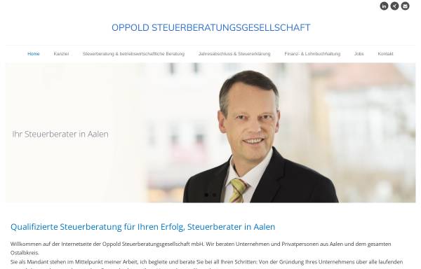 Vorschau von www.oppold-steuerberatung.de, Oppold Steuerberatungsgesellschaft