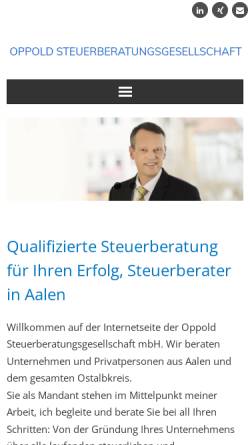 Vorschau der mobilen Webseite www.oppold-steuerberatung.de, Oppold Steuerberatungsgesellschaft