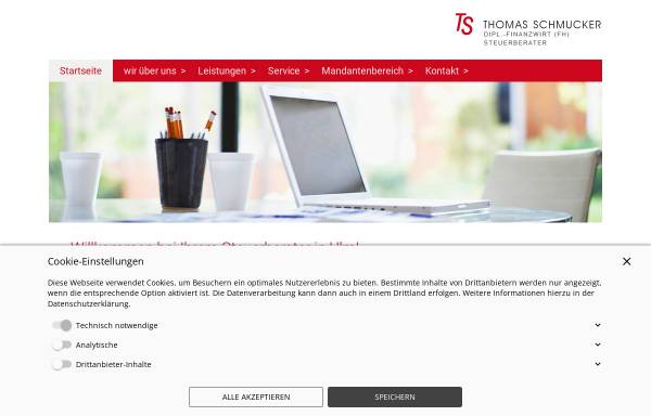 Vorschau von www.stb-schmucker.de, Thomas Schmucker - Steuerberater