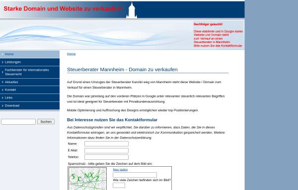 Vorschau von www.steuerberater-ma.de, Carmen Kämmerer-Vogel - Steuerberater