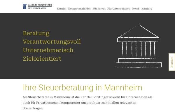 Vorschau von steuerberater-in-mannheim.de, Kanzlei Wolfgang Börstinger
