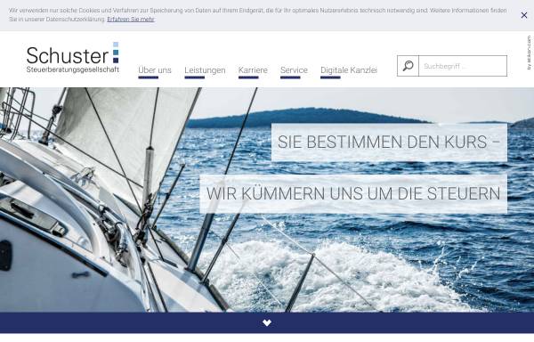 Vorschau von www.schuster-ulm.de, Schuster KG Steuerberatungsgesellschaft