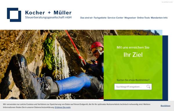 Vorschau von www.kocher-mueller.de, Kocher und Müller Steuerberatungsgesellschaft mbH
