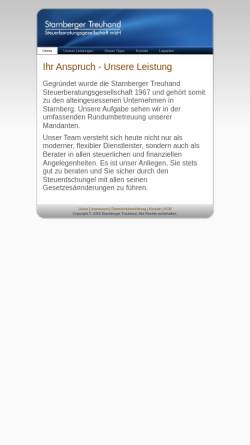 Vorschau der mobilen Webseite statreu.de, Starnberger Treuhand Steuerberatungsges. mbH