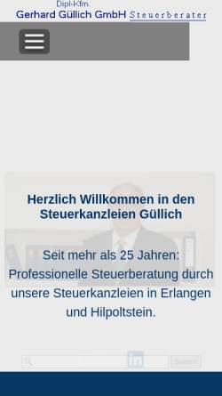 Vorschau der mobilen Webseite www.guellich.info, Dipl.-Kfm. Gerhard Güllich