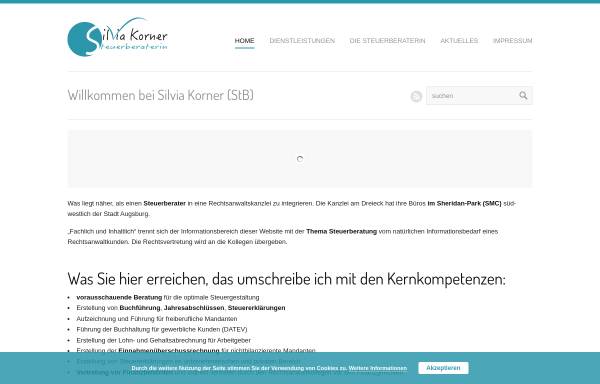 Vorschau von www.silviakorner.de, Silvia Korner Steuerberaterin
