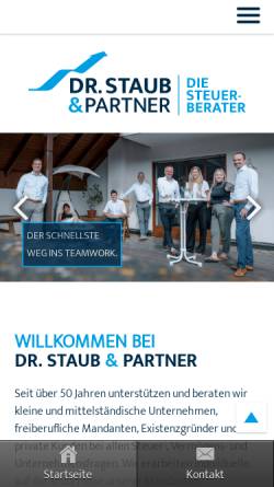 Vorschau der mobilen Webseite www.staub.de, Norbert Staub Steuerberatungsges. mbH