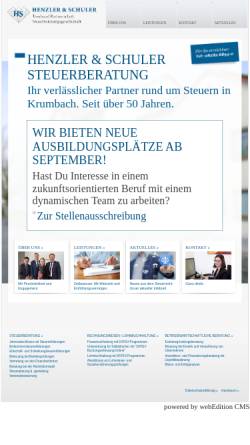Vorschau der mobilen Webseite www.kanzlei-henzler-schuler.de, Kanzlei Henzler & Schuler