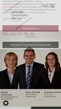 Vorschau der mobilen Webseite www.schmidt-stb.de, Schmidt & Reheis Steuerberater