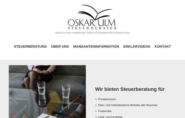 Vorschau von www.oskar-ulm.de, Steuerkanzlei Oskar Ulm