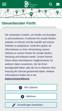 Vorschau der mobilen Webseite www.schuhmann.de, DSG Dr. Schuhmann Gruppe